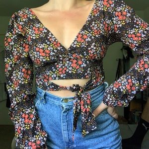 Floral crop top